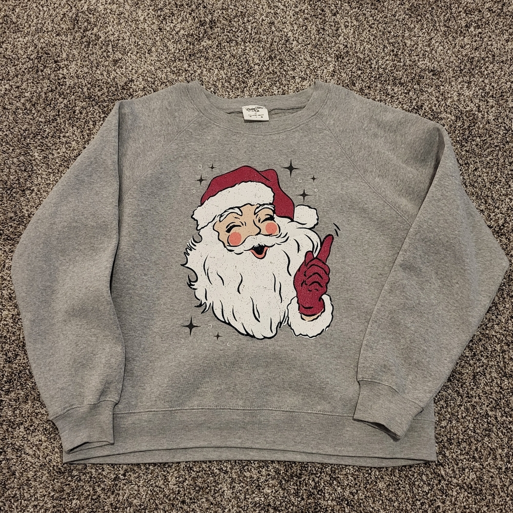 Mallory Ervin Living Fully Co You Best Believe It Santa Sweatshirt